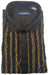 Mens Ruffle Tuxedo Shirt in Black and Gold