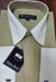 Men's Riley Collar Two Tone Dress Shirt Khaki White
