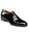 Santoni Tuxedo Shoes Mens Lace-up Style Leather Upper Lining and Sole Shoes Black