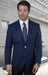 Mens Two Button Notch Lapel Blazer Sapphire