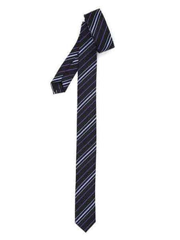 Groomsmen Ties Super Skinny Striped Purple Lavender Slim Fully Lined NeckTie