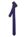 Groomsmen Ties Purple Black Striped Super Skinny Slim Fully Lined NeckTie
