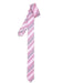 Groomsmen Ties Striped Pink Fully Lined Super Skinny Slim NeckTie