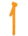 Groomsmen Ties Polyester Satine Fabric Super Skinny Slim Fully Lined Orange Tie