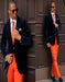 Mens Orange Dress Pants