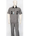 Zacchi Mens Wide Leg 2 Piece Walking Suit - Strap Pockets