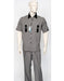Zacchi Mens Wide Leg 2 Piece Walking Suit - Strap Pockets