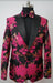 Mens Flower Tuxedo - Floral Blazer - Fashion Colorful Sport Coat With Matching Bowtie