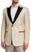 Cream Velvet Dinner Jacket - Off White Ivory Mens Tuxedo Jacket + Free Matching Bowtie