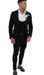 Black Solid Victorian Tuxedo