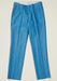 Linen Flat Front Pants — Deep Sea Blue Colors