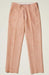 Linen Flat Front Pants — Camel Colors