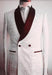 Mens Two Button Shawl Lapel Suit Red