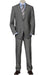 Suits For Big Belly Solid Light Gray