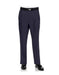 Mens French Blue Wool Wide Leg Dress Pants