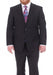 Suits For Big Belly Solid Navy Blue