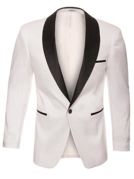 Snakeskin Blazer - Snakeskin Jacket White