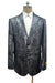 Snakeskin Blazer - Snakeskin Jacket Black ~ Dark Silver