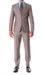 Mens Taupe Slim Fit Notch Lapel 2 Piece Suit