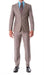 Mens Taupe Slim Fit Notch Lapel 2 Piece Suit