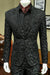 Mens Slim 3 Pieces Black Suit