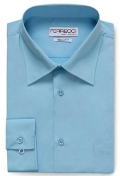 Mens Dress Shirt Sky Blue