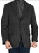 Mens Cashmere Blazer - 10% Cashmere Black Color Sport Coat With Removable Vest