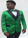 Shiny Green Blazer - Green Tuxedo Dinner Jacket with Bowtie