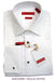 Mens White Lay-Down Reg or Slim-Fit Tuxedo Shirt