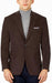 100% Cotton Stretch Men's Modern-Fit Corduroy Chocolate Blazer