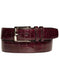 Genuine Alligator Mens Burgundy Belt - Mezlan Brand