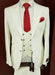 Mens 2 Button Single Breasted Suit Champagne