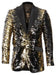 Men’s Mardi Gras Sport Coat in Black and Gold
