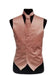 Mens Rose Gold Satin Vest and Necktie Set