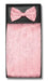 Mens Rose Gold Paisley Pattern Cummerbund and pre tied Bowtie Set
