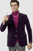 Mens Blazer Plum