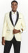 Ivory Dinner Jacket - Cream Blazer With Matching Bowtie - Wedding Tuxedo
