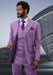 Men 3 Piece Suit Lavender - M370SK-2
