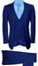 Mens Vested Modern Fit Suits Royal
