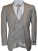Mens Vested Modern Fit Suits Gray