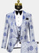 Silver And Blue Tuxedo Royal Blue and Silver