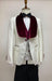 Ivory and Burgundy Tuxedo for Every Occasion