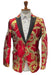 Red and Gold Tuxedo Dinner Jacket - Prom Blazer