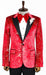 Paisley Blazers - Floral Blazer - Red Tuxedo Dinner Jacket