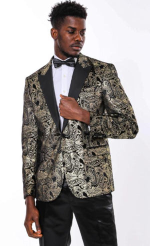 Party Suits - Fashion Gold Suits - Mens Stage Festive Bright Color Suits