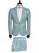 Sky Blue Paisley Suit - Fashion Prom Tuxedo - Wedding Tuxedo