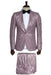 Lavender Paisley Suit  - Fashion Prom Tuxedo - Wedding Suit