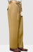 Mens Pant - Pleated Wide Leg - Camel - 100% Percent Wool Fabric