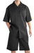 Mens Walking Suits With Shorts + Shorts Black