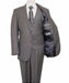 Mens Slim Fit Vested Suit - Slim Fit 3 Pieces Gray Suit
